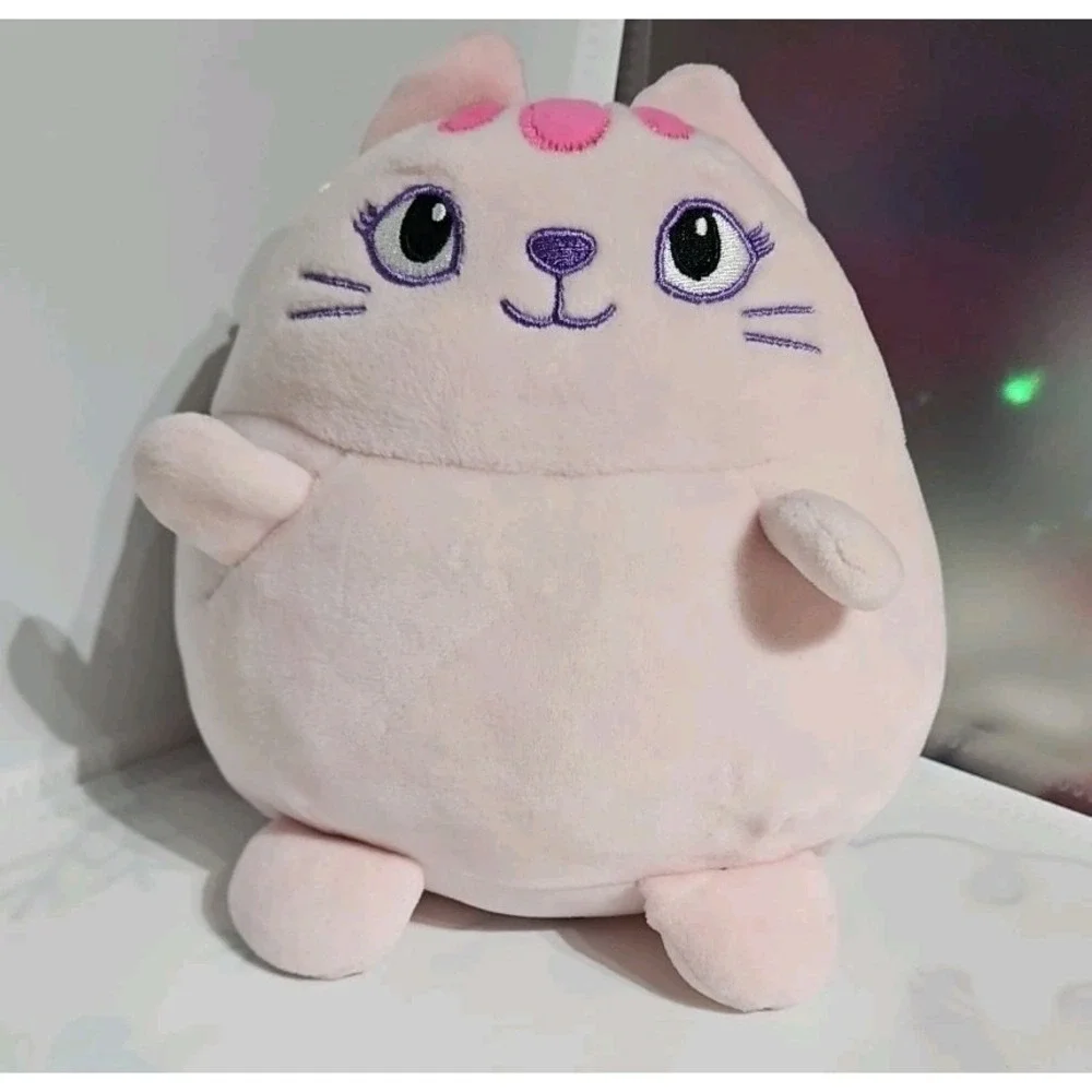 Animal Adventure Pink Kitty Cat Plush Soft Squishy Stuffed Animal Toy 8